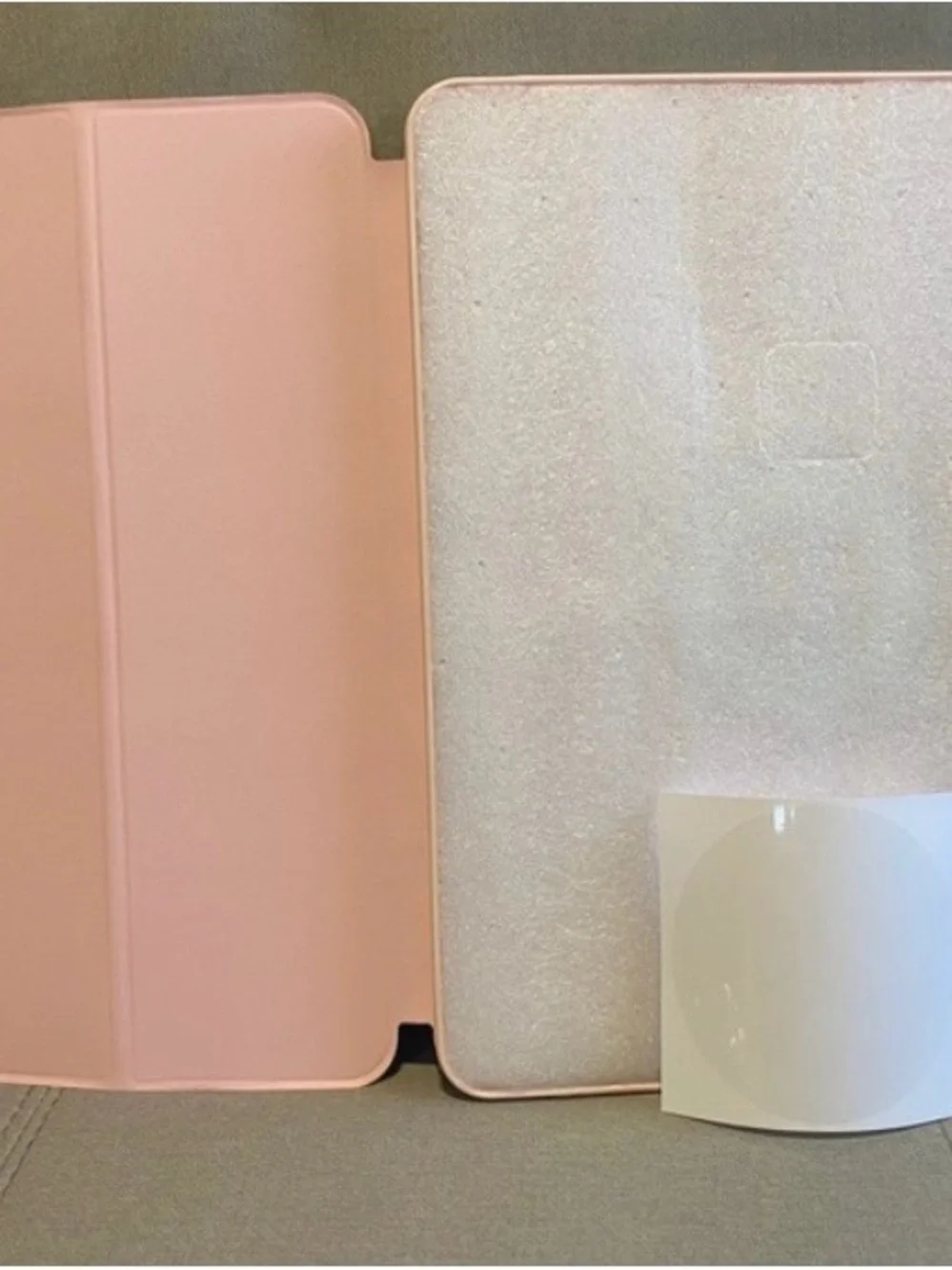 Slim Light Pink Tablet Folio Case with Magnetic Strap